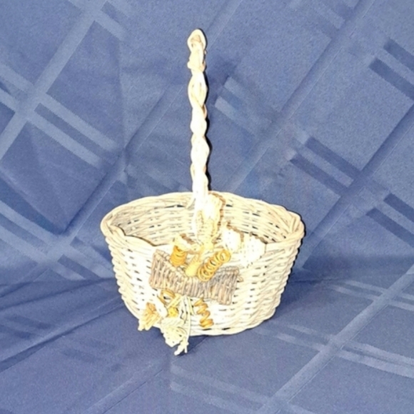 🌴RARE Vintage Cottagecore Wicker Basket - Picture 11 of 11